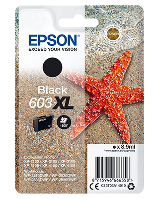 Epson Singlepack Black 603XL Ink