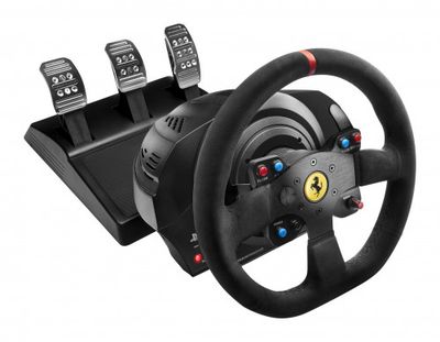 THRUSTMASTER VOLANTE + PEDALES T300 FERRARI INTEGRAL ALCANTARA EDITION PARA PS3/PS4/PC (4160652)