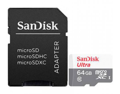 SanDisk 64GB Ultra microSDXC memoria flash Clase 10