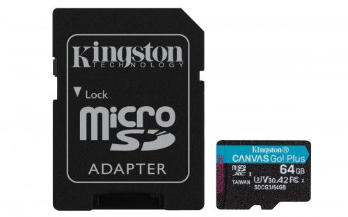 Kingston Technology Canvas Go! Plus memoria flash 64 GB MicroSD Clase 10 UHS-I