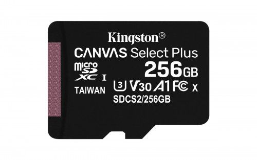 Kingston Technology Canvas Select Plus memoria flash 256 GB MicroSDXC Clase 10 UHS-I