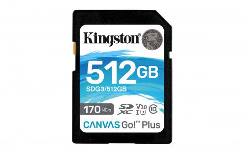 Kingston Technology Canvas Go! Plus memoria flash 512 GB SD Clase 10 UHS-I