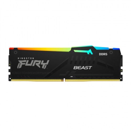 MEMORIA KINGSTON FURY BEAST RGB DDR5 16GB 4800MHZ  CL38  KF5