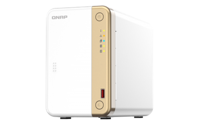 QNAP TS-262 NAS Torre Ethernet Oro, Blanco N4505