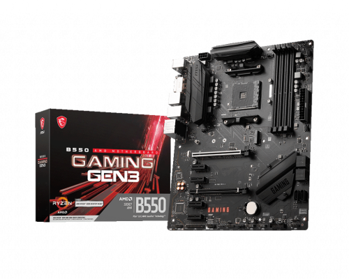 PLACA MSI B550 GAMING GEN3,AMD,AM4,B550,4DDR4,128GB,DVI+HDMI,GBLAN,6SATA3+M.2,6USB3.2,ATX