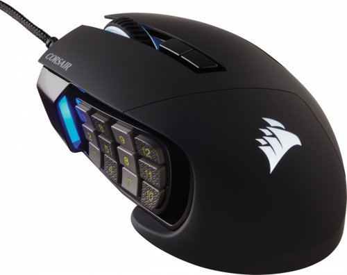 Corsair Scimitar RGB Elite ratón mano derecha USB tipo A Óptico 18000 DPI