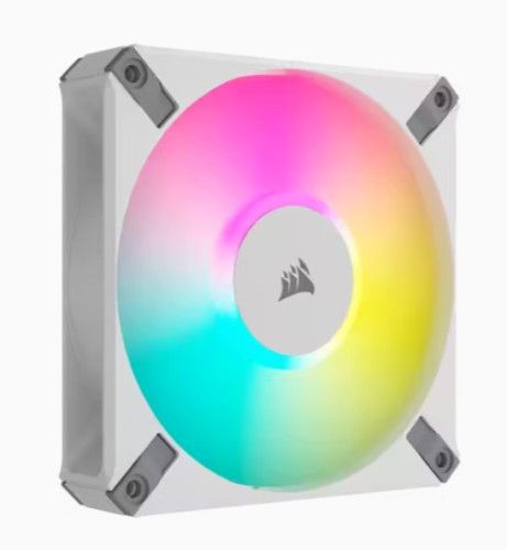 VENTILADOR CAJA CORSAIR AF ELITE SERIES AF120 RGB ELITE 120 MM FLUID DINAMIC/AIRGUIDE SINGLE PACK BLANCO CO-9050157-WW