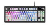 Mars Gaming MKAXWPT teclado USB Portugués Negro, Blanco