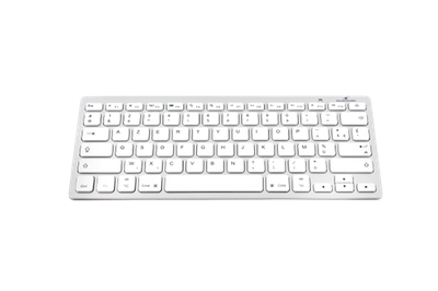 Bluestork BS-KB-MICRO/BT/SP teclado Bluetooth QWERTY Español Plata, Blanco