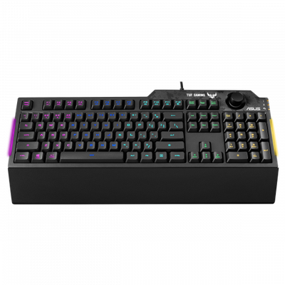 ASUS TUF Gaming K1 teclado USB Inglés, Español Negro
