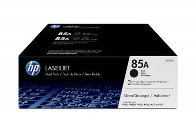 HP 85A TONER PACK 2 NEGRO HP85A (CE285AD)