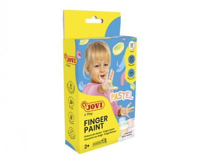 ESTUCHE PINTURA DEDOS 6 BOTES 35ML COLORES PASTEL JOVI 540P