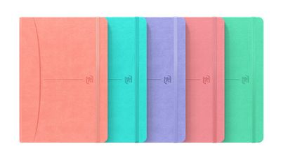 CUADERNO SIGNATURE A5 TAPA EXTRADURA 80H LISO COLORES SURTIDOS PASTEL OXFORD 400163616