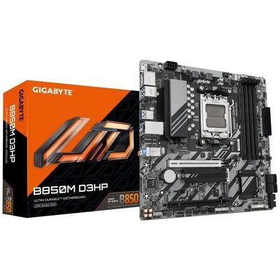 PLACA BASE  GIGABYTE B850M-D3HP ATX AM5 4XDDR5 USB-C HDMI + 2X DP