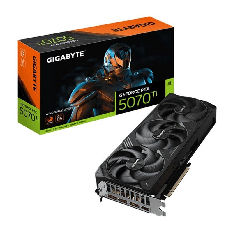TARJETA DE VIDEO NVIDIA GIGABYTE WINDFORCE OC SFF RTX5070TI 16GB GDDR7