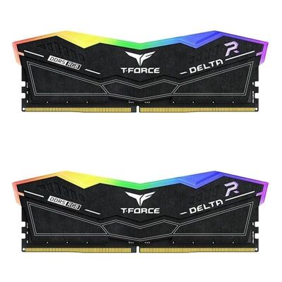 KIT MEMORIA RAM TEAMGROUP DELTA 32GB (2X16GB) DDR5 6000MHZ RGB CL38 BLACK KIT MEMORIA RAM TEAMGROUP DELTA 32GB (2X16GB) DDR5 6000MHZ RGB CL38 BLACK