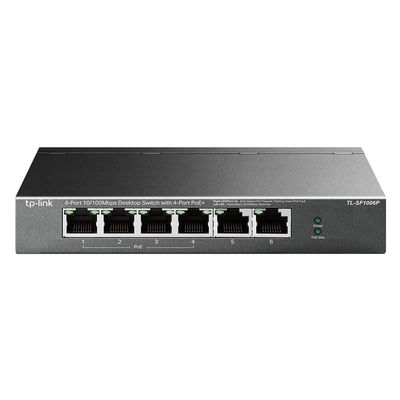 SWITCH TP-LINK ETHERNET 6 PUERTOS ( 4 POE ) TL-SF1006P SWITCH TP-LINK ETHERNET 6 PUERTOS ( 4 POE ) TL-SF1006P