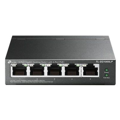 SWITCH TP-LINK GIGABIT 5 PUERTOS 4 POE+ TL-SG1005LP SWITCH TP-LINK GIGABIT 5 PUERTOS 4 POE+ TL-SG1005LP