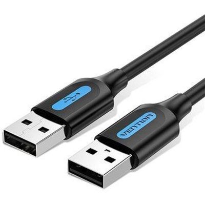 CABLE VENTION USB 2.0 USB-A - USB-A  480MBPS 60W 0.5M BLACK
