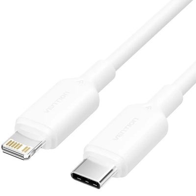 CABLE USB 2.0 VENTION USB-C - LIGHTNING 27W 480MBPS 2M WHITE