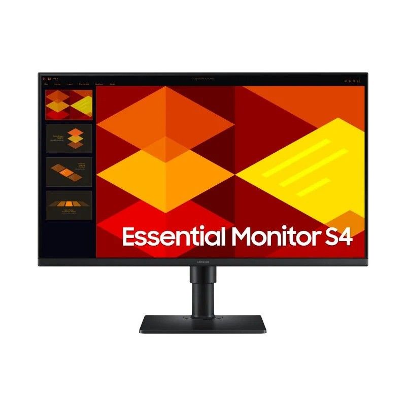 MONITOR SAMSUNG ESSENTIAL S4 27 IPS 100HZ MULTIMEDIA ERGONOMICO DP HDMI BLACK