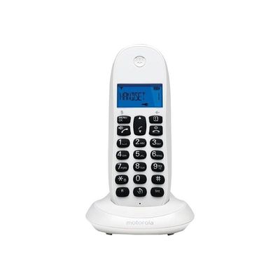 TELEFONO MOTOROLA C1001 CALL BLOCKING DECT WIRELESS WHITE