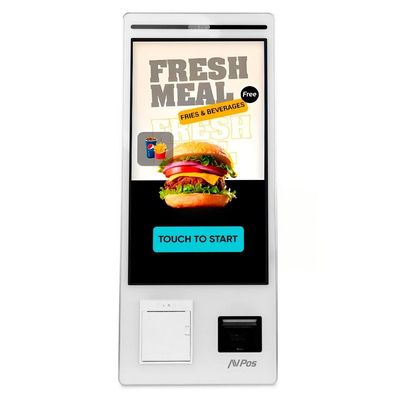 KIOSKO AUTOSERVICIO AVPOS SUELO 27 I5 10TH/8G/256G/WIFI/PRINTER/2D/W11P WH