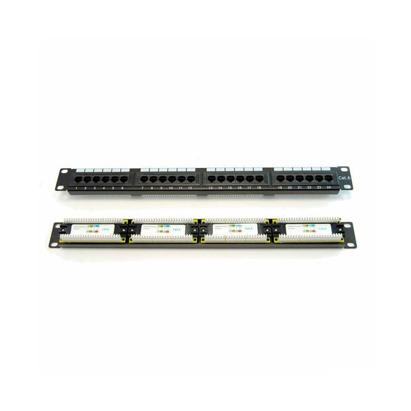 PATCH PANEL 19 24 PUERTOS CAT 6 UTP