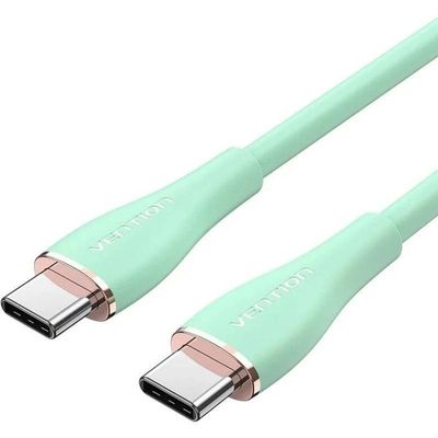 CABLE USB-C VENTION TIPO USB-C/M - USB-C/M 480MBPS 5A 100W 1.5M GREEN