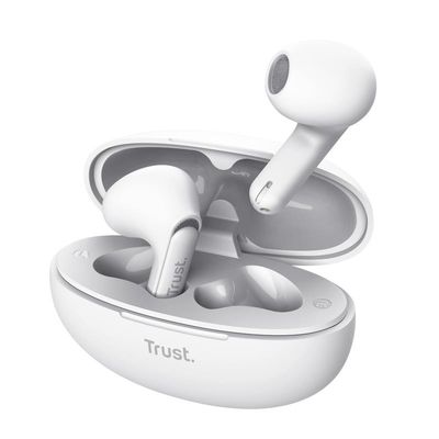 AURICULARES TRUST YAVI EARPHONES ENC BLUETOOTH WIRELESS WHITE AURICULARES TRUST YAVI EARPHONES ENC BLUETOOTH WIRELESS WHITE