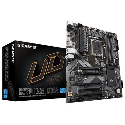 PLACA BASE GIGABYTE GA-B760-DS3H HDMI + DP 4XDDR4 ATX PLACA BASE GIGABYTE GA-B760-DS3H HDMI + DP 4XDDR4 ATX