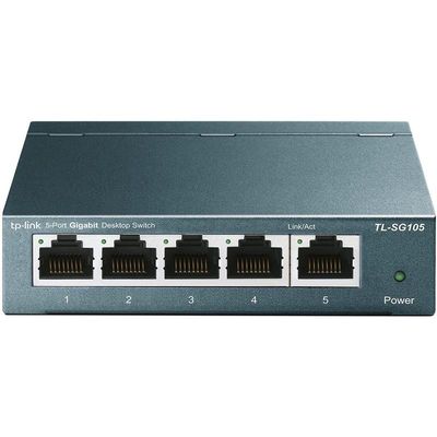 SWITCH TP-LINK TL-SG105S GIGABIT 5 PUERTOS METALICO SWITCH TP-LINK TL-SG105S GIGABIT 5 PUERTOS METALICO