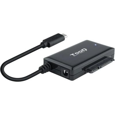ADAPTADOR USB 3.0 USB-C TOOQ DISCO DURO SATA 2.5/3.5 ALIMENTADOR BLACK ADAPTADOR USB 3.0 USB-C TOOQ DISCO DURO SATA 2.5/3.5 ALIMENTADOR BLACK