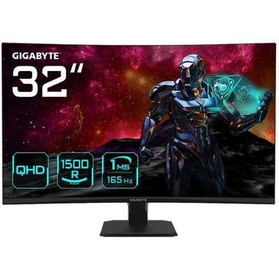 MONITOR GAMING GIGABYTE 32 165HZ 2K CURVO ERGONOMICO HDMI DP