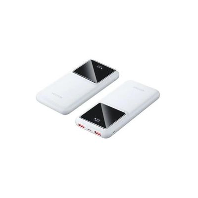 POWERBANK VENTION 10000MAH 2XUSB-A + USB-C LED DISPLAY 22.5W WHITE