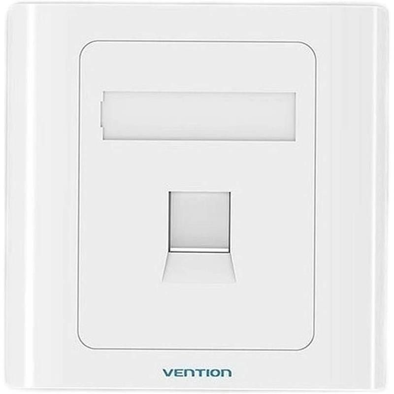 ROSETA DE PARED VENTION RJ45 CAT.6 UTP 1 TOMA WHITE