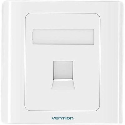 ROSETA DE PARED VENTION RJ45 CAT.6 UTP 1 TOMA WHITE ROSETA DE PARED VENTION RJ45 CAT.6 UTP 1 TOMA WHITE