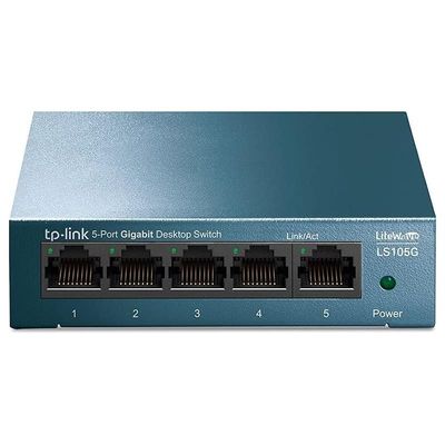 SWITCH TP-LINK GIGABIT 5 PUERTOS LS105G METALICO SWITCH TP-LINK GIGABIT 5 PUERTOS LS105G METALICO