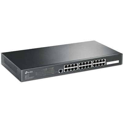 SWITCH TP-LINK JETSTREAM 24 PUERTOS + 4 SFP TL-SG3428 GESTIONABLE SWITCH TP-LINK JETSTREAM 24 PUERTOS + 4 SFP TL-SG3428 GESTIONABLE
