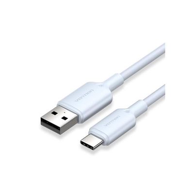 CABLE VENTION USB-A 2.0 - USB-C 3A 2M ALUMINIO BLUE