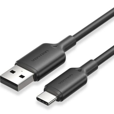 CABLE VENTION USB-A 2.0 - USB-C 3A 2M BLACK