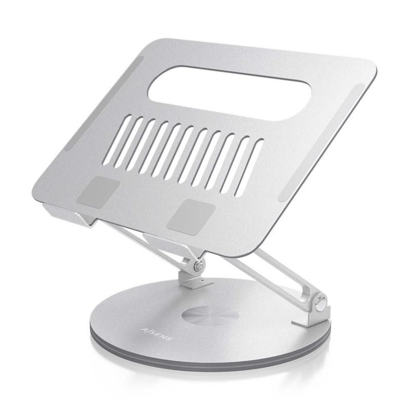 SOPORTE AISENS SOBREMESA TABLET/NOTEBOOK ERGONOMICO 360� 10-17 SILVER