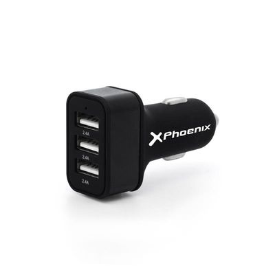 CARGADOR COCHE SMARTPHONE PHOENIX 5V 3x USB 7.2A CARGADOR COCHE SMARTPHONE PHOENIX 5V 3x USB 7.2A