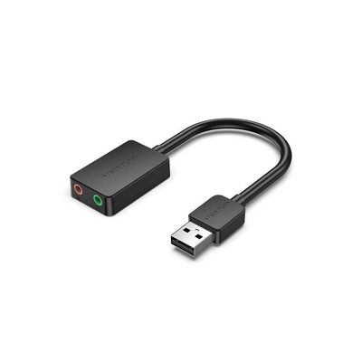 TARJETA DE SONIDO 2.1 VENTION USB-A JACK 3.5MM BLACK TARJETA DE SONIDO 2.1 VENTION USB-A JACK 3.5MM BLACK