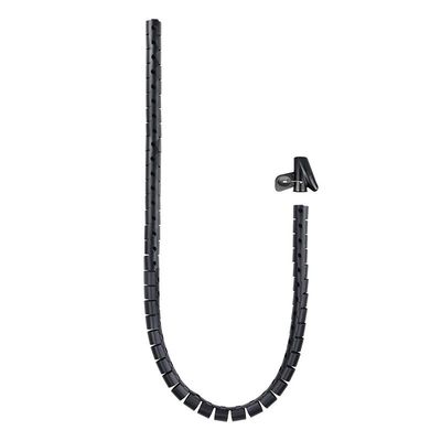 ORGANIZADOR DE CABLE NANOCABLE FLEXIBLE 25MM 1M BLACK ORGANIZADOR DE CABLE NANOCABLE FLEXIBLE 25MM 1M BLACK