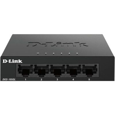 SWITCH D-LINK GIGABIT 5 PUERTOS DGS-105L METALICO SWITCH D-LINK GIGABIT 5 PUERTOS DGS-105L METALICO