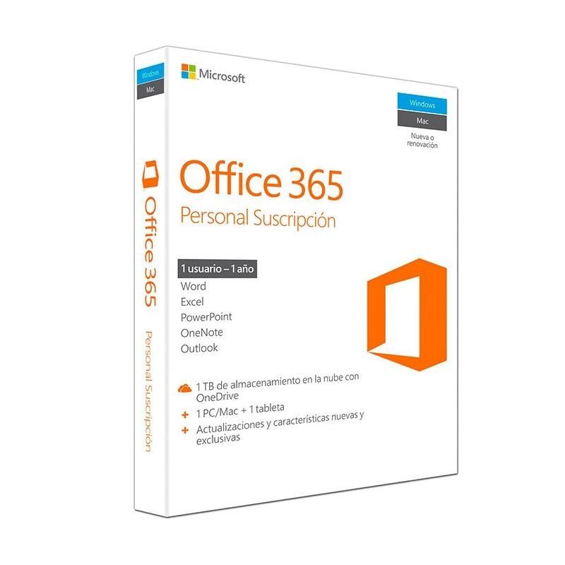 MICROSOFT OFFICE 365 PERSONAL 1LIC - 1 A�O (LIC ELECTRONICA)