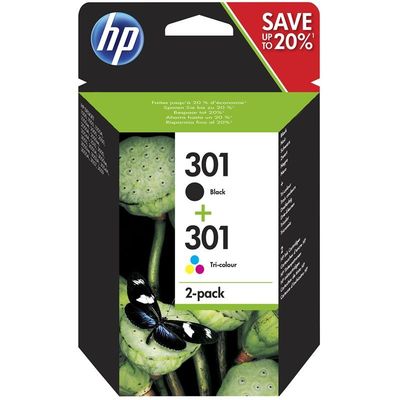 TINTA HP 301 N9J72AE PACK 2 UDS BLACK + TRICOLOR TINTA HP 301 N9J72AE PACK 2 UDS BLACK + TRICOLOR