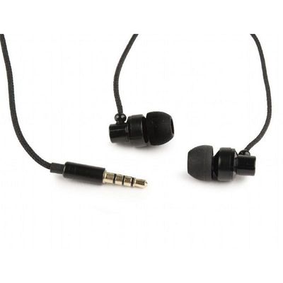 AURICULARES + MICROFONO GEMBIRD IN EAR BLACK