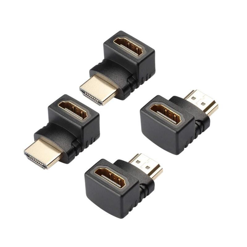 ADAPTADOR ONEWAY HDMI HEMBRA A HDMI MACHO ACODADO 90� A/H-A/M BLACK